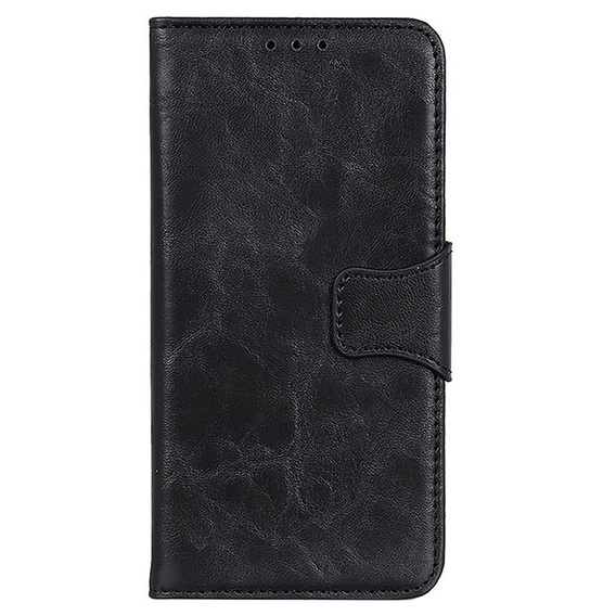 Cu clapetă pentru Sony Xperia 10 III, Split Leather Wallet, negru