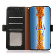 KHAZNEH RFID caz pentru Samsung Galaxy S23 Ultra, Litchi Texture, negru