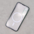 Carcasa Magnetic Dual Glass MagSafe pentru Samsung Galaxy S23, verde