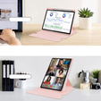 Husă pentru tastatură pentru Lenovo Tab M11, Rotary 360° Leather, roz