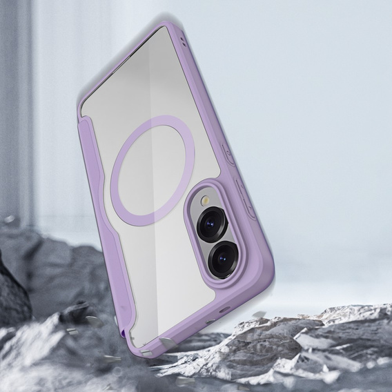 Dux Ducis Huse pentru Samsung Galaxy S25 Edge, Skin X Pro, MagSafe, violet