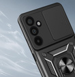 Husă blindată pentru Samsung Galaxy S25 FE, CamShield Slide, negru