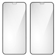 2x sticlă ceramică ERBORD Hybrid Glass pentru iPhone 12 / 12 Pro