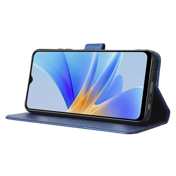 Cu clapetă pentru Oppo A17, Smart Magnet, albastru