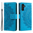 Cu clapetă pentru Samsung Galaxy A34 5G, Mandala, albastru