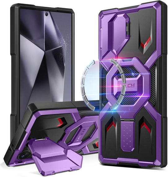 Husă Tongate MECH MagSafe Series violet pentru Samsung Galaxy S24 Ultra