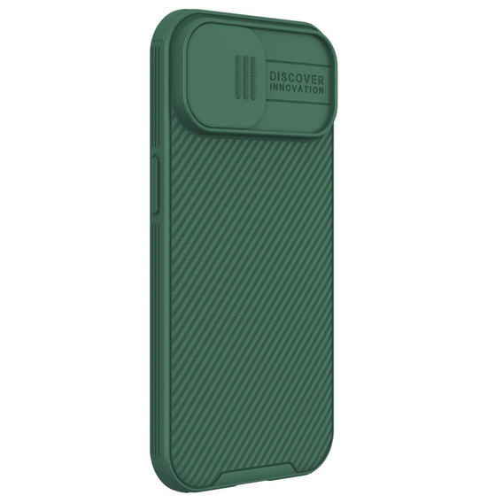 Carcasă blindată Nillkin pentru iPhone 15 Plus, CamShield Pro, verde