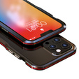Husa LUPHIE pentru iPhone 13 Pro Max, Armor Bumper, negru / roșu