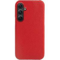 Husă din piele pentru Samsung Galaxy A54, Genuine Leather, roșu