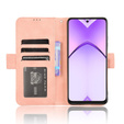 Cu clapetă pentru Oppo A40 / Oppo A40m, Card Slot, roz