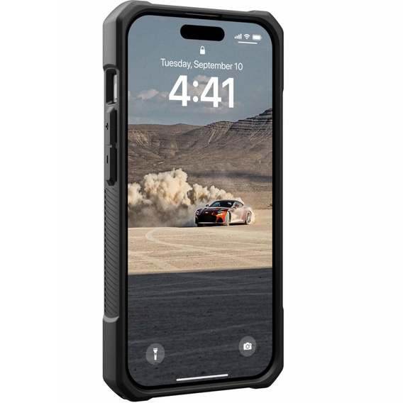 Carcasă Urban Armor Gear pentru iPhone 15 Pro, Monarch, Kevlar negru