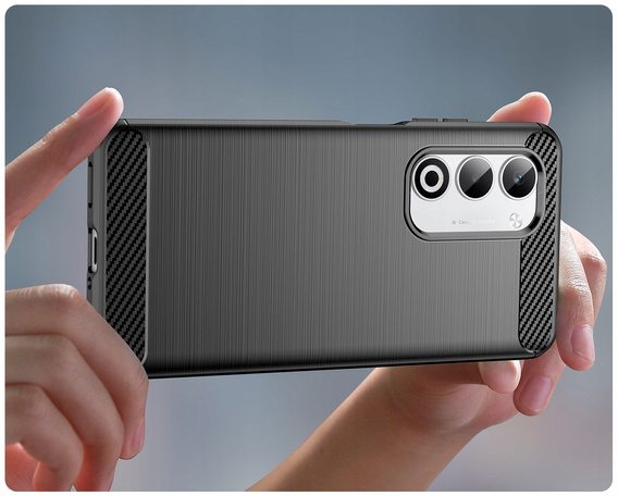 Huse pentru Oppo A5 5G / A5m, Carbon, negru