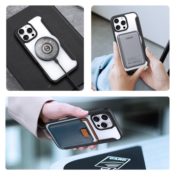 Dux Ducis Huse pentru iPhone 16 Pro, Skin X Pro, MagSafe, negru