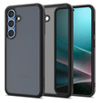 Carcasa Spigen pentru Samsung Galaxy S25+ Plus, Ultra Hybrid, negru / mat + sticlă temperată 9H