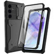 Husa pentru Samsung Galaxy A55, ERBORD Rugged Case, negru (două rame)