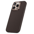 Carcasa BENKS Kevlar pentru iPhone 16 Pro, pentru MagSafe, Carbon Fiber, maro