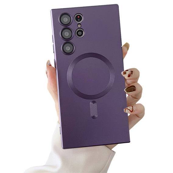 Husă pentru Samsung Galaxy S24 Ultra, ColorMag, pentru MagSafe, violet