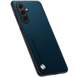 Husă din piele pentru Samsung Galaxy M55 5G, leather hybrid, albastru