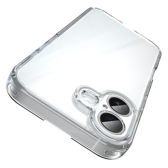 Husă pentru iPhone 17, cu capac pentru cameră, transparentă