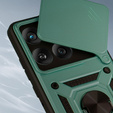 Husă blindată pentru Motorola Edge 60 / 60 Fusion, CamShield Slide, verde