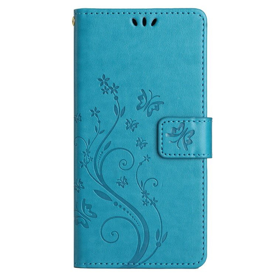 Cu clapetă pentru Samsung Galaxy A55 5G, Wallet, Butterfly, violet