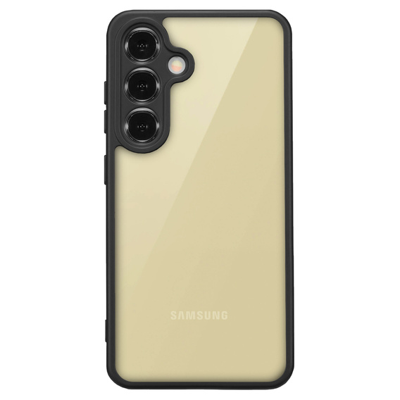 Carcasă pentru Samsung Galaxy S24+ Plus, Fusion Hybrid, cu protecție pentru camera foto, transparent / negru