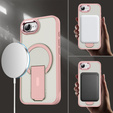 Husă pentru Iphone 16E, Kickstand Matt Case, pentru MagSafe, roz
