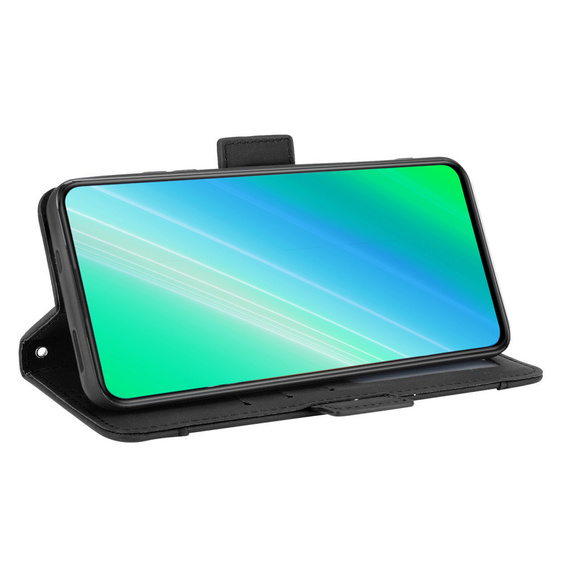 Cu clapetă pentru Oppo A78 5G, Card Slot, negru