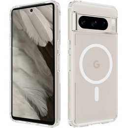 Husă pentru Google Pixel 8 Pro, Fusion Hybrid Case, pentru MagSafe, transparentă