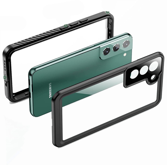 Husă impermeabilă IP68 pentru Samsung Galaxy S21 FE, negru