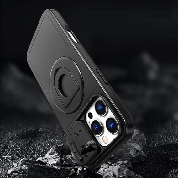 Husă pentru iPhone 16 Pro, Military Magnet, pentru MagSafe, negru