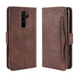 Cu clapetă pentru Xiaomi Redmi Note 8 Pro, Card Slot, maro