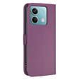 Husa cu clapetă pentru Xiaomi Redmi Note 13 5G, BINFEN Wallet, violet închis