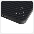 Carcasa ABEEL pentru Samsung Galaxy S25 Edge, Carbon Fiber, pentru MagSafe, negru