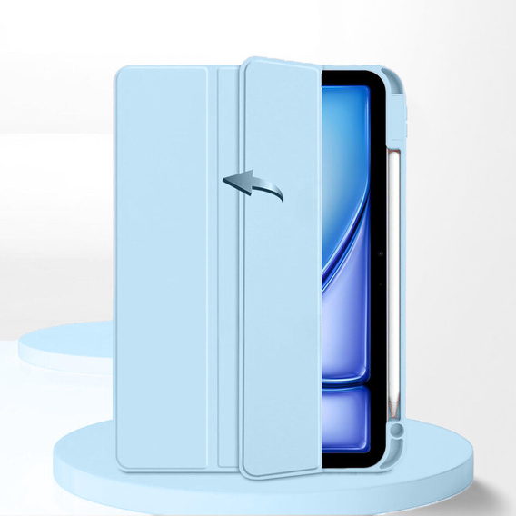 Husă pentru iPad Air 13" 2025/2024 (7/6 gen.), Smartcase Hybrid, cu spațiu pentru stylus, albastru