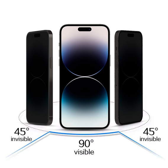 Sticlă de confidențialitate temperată pentru iPhone 17 Pro