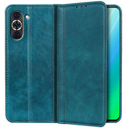 Husa cu clapetă pentru Huawei Nova 10 Pro 4G, Split Leather, verde