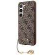 GUESS Huse pentru Samsung Galaxy A55, 4G Charms Collection Hardcase, maro