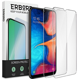2x sticlă călită pentru Samsung Galaxy A20E, ERBORD 9H Hard Glass pe ecran