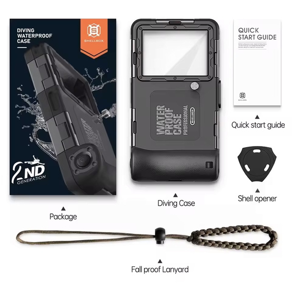 Husă impermeabilă Shellbox 2nd gen pentru smartphone-uri 4,7„-6,7”