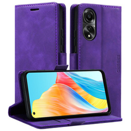Husă pentru Oppo A78 4G, ERBORD Vintage, portofel cu clapetă, violet