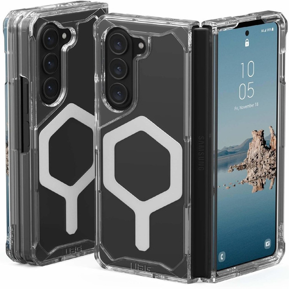 Urban Armor Gear Huse pentru Galaxy Z Fold 5 5G, Plyo MagSafe, transparentă