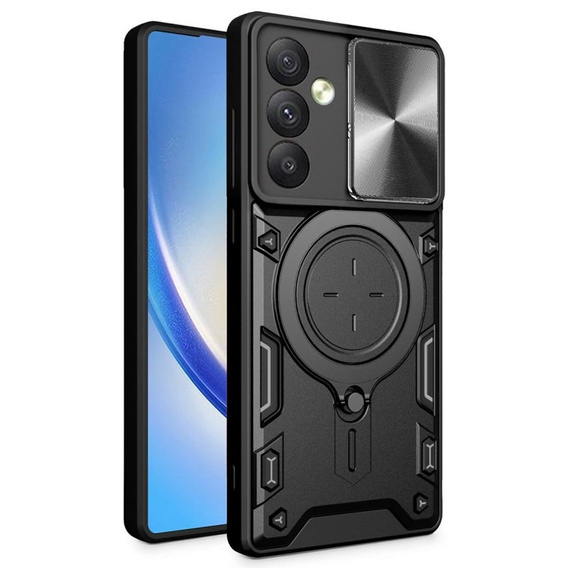 Husă blindată pentru Samsung Galaxy A54 5G, CamShield Slide, negru