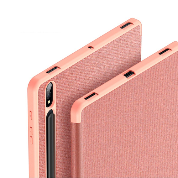 Husă pentru Samsung Galaxy Tab S9+ 12.4", Dux Ducis Domo, roz rose gold
