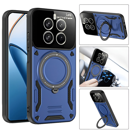 Husă blindată pentru Realme 12 Pro 5G / 12 Pro+ 5G, Magnetic Ring, albastru