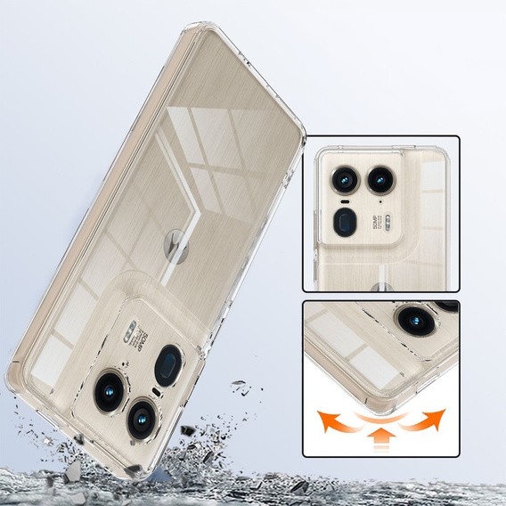 Huse pentru Motorola Edge 50 Ultra, Fusion Hybrid, transparentă