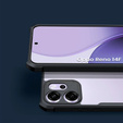 Carcasă pentru Oppo Reno 14F, întărită, transparentă cu laturi negre