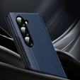 Husă cu clapetă pentru Samsung Z Fold5 5G, Smart View Wallet, albastru închis
