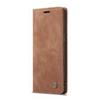 Husa CASEME pentru Samsung Galaxy S8, Leather Wallet Case, maro