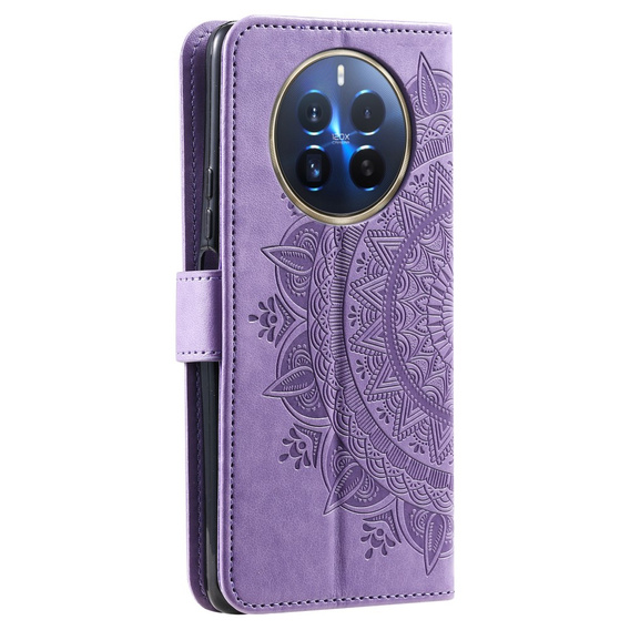 Cu clapetă pentru Realme 12 Pro 5G / 12 Pro+ 5G, Mandala, violet